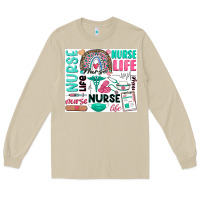 Mushroom nurse life Long Sleeve Tee - Zillion Design Studio