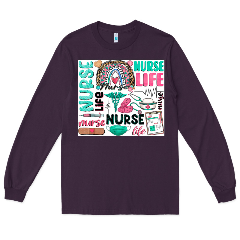 Nurse Life Long Sleeve Tee by Zillion Design Studio | Teevron