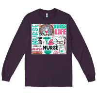 Plum nurse life Long Sleeve Tee - Zillion Design Studio
