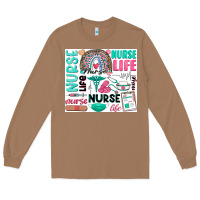Toasted Coconut nurse life Long Sleeve Tee - Zillion Design Studio
