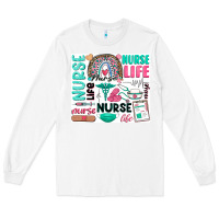 White nurse life Long Sleeve Tee - Zillion Design Studio