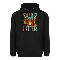 Black not today heifer long haired cow Heavyweight Hoodie - Jasminsmagicworld