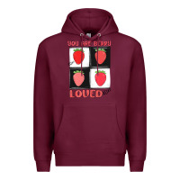 Burgundy you are berry loved Premium Hoodie - MaliasSmallBusiness