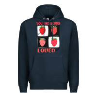 Navy you are berry loved Premium Hoodie - MaliasSmallBusiness