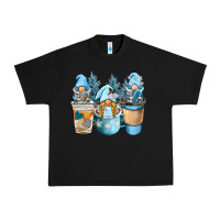 Black winter coffee gnome Urban Heavy Tee - BarkalooDesign