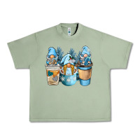 Oil Green winter coffee gnome Urban Heavy Tee - BarkalooDesign