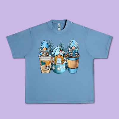 Winter Coffee Gnome Urban Heavy Tee Designed By Barkaloodesign