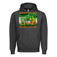 Charcoal Heather St. Patrick's Day gnomies tumbler St. Patricks Day Zipper Hoodie - Neo Western