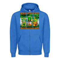 True Royal St. Patrick's Day gnomies tumbler St. Patricks Day Zipper Hoodie - Neo Western