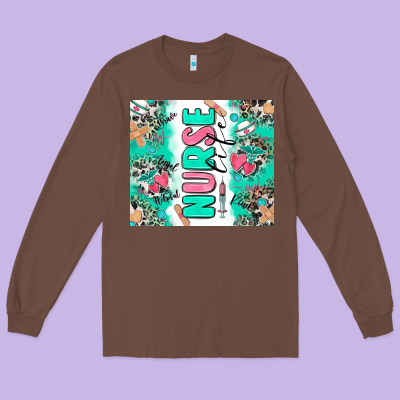 Nurse Life Long Sleeve Tee Designed By Zillion Design Studio