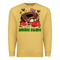 Antique Gold donut panic Premium Sweatshirt - AdoDesignShop