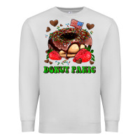 Dove Grey donut panic Premium Sweatshirt - AdoDesignShop