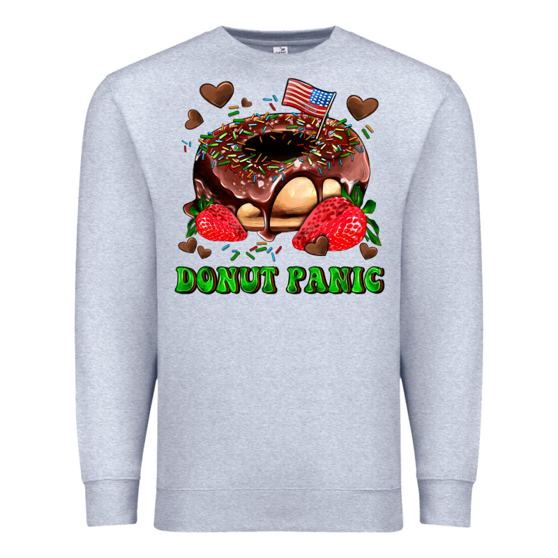 Donut Panic Premium Sweatshirt by AdoDesignShop | Teevron