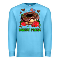 Ocean Blue donut panic Premium Sweatshirt - AdoDesignShop