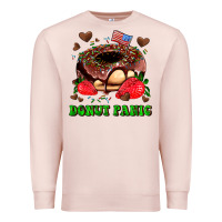 Pale Pink donut panic Premium Sweatshirt - AdoDesignShop