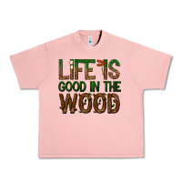 Salmon life is good in the wood Urban Heavy Tee - texasbilliewilder