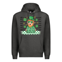 Charcoal Heather may the luck of the irish be with you Premium Hoodie - MaliasSmallBusiness