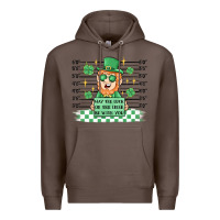 Coffee may the luck of the irish be with you Premium Hoodie - MaliasSmallBusiness