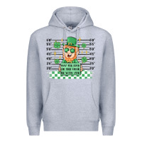 Heather Grey may the luck of the irish be with you Premium Hoodie - MaliasSmallBusiness