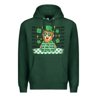 Sports Green may the luck of the irish be with you Premium Hoodie - MaliasSmallBusiness
