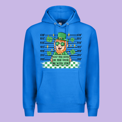May The Luck Of The Irish Be With You Premium Hoodie Designed By Maliassmallbusiness