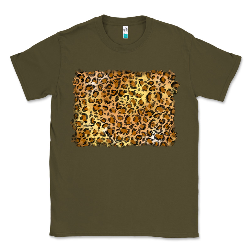 Handdrawn Leopard Pattern Yellow Classic Tee by BarkalooDesign | Teevron