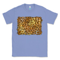 Colony Blue handdrawn leopard pattern yellow Classic Tee - BarkalooDesign