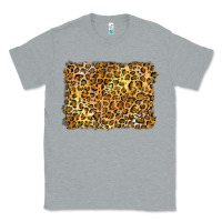 Heather Grey handdrawn leopard pattern yellow Classic Tee - BarkalooDesign