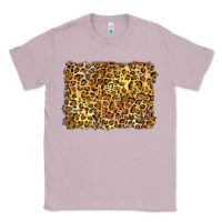 Lilac handdrawn leopard pattern yellow Classic Tee - BarkalooDesign