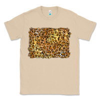Mushroom handdrawn leopard pattern yellow Classic Tee - BarkalooDesign