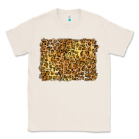 Natural handdrawn leopard pattern yellow Classic Tee - BarkalooDesign