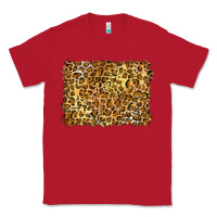 Red handdrawn leopard pattern yellow Classic Tee - BarkalooDesign