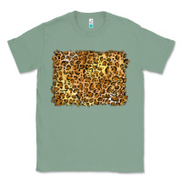 Sage handdrawn leopard pattern yellow Classic Tee - BarkalooDesign