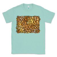 Seafoam handdrawn leopard pattern yellow Classic Tee - BarkalooDesign