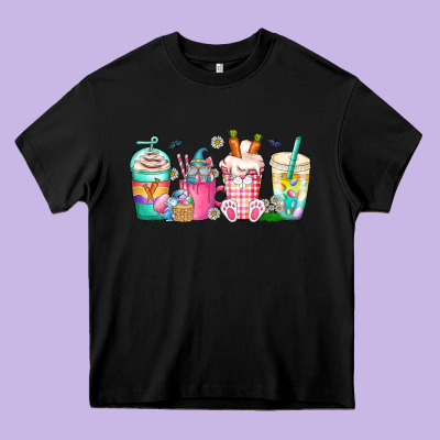 Easter Day Coffee Gnome Heavy Core Tee Designed By Cowhidedigitalart