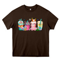 Chocolate Brown easter day coffee gnome Heavy Core Tee - CowhideDigitalArt