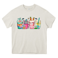 Cream easter day coffee gnome Heavy Core Tee - CowhideDigitalArt