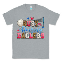 Heather Grey busy raising ballers volleyball Classic Tee - Zillion Design Studio