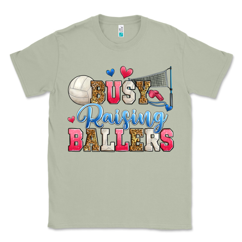 Busy Raising Ballers Volleyball Classic Tee by Zillion Design Studio | Teevron
