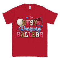 Red busy raising ballers volleyball Classic Tee - Zillion Design Studio