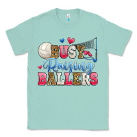 Seafoam busy raising ballers volleyball Classic Tee - Zillion Design Studio
