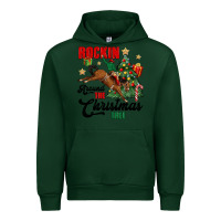 Forest Green rockin around the christmas tree Urban Hoodie - MaliasSmallBusiness