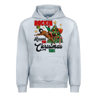 Heather Grey rockin around the christmas tree Urban Hoodie - MaliasSmallBusiness