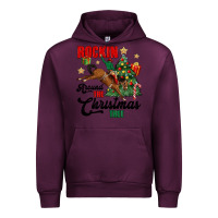 Mauve Wine rockin around the christmas tree Urban Hoodie - MaliasSmallBusiness