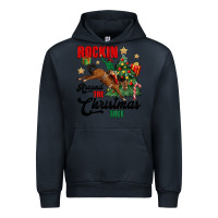 Navy rockin around the christmas tree Urban Hoodie - MaliasSmallBusiness