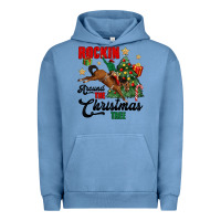 Pigment Pebble Blue rockin around the christmas tree Urban Hoodie - MaliasSmallBusiness