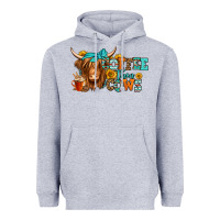 Heather Grey coffee then cows longhaired cow Heavyweight Hoodie - Jasminsmagicworld