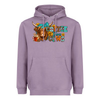 Lavender coffee then cows longhaired cow Heavyweight Hoodie - Jasminsmagicworld