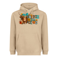 Mushroom coffee then cows longhaired cow Heavyweight Hoodie - Jasminsmagicworld