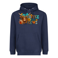 Navy coffee then cows longhaired cow Heavyweight Hoodie - Jasminsmagicworld